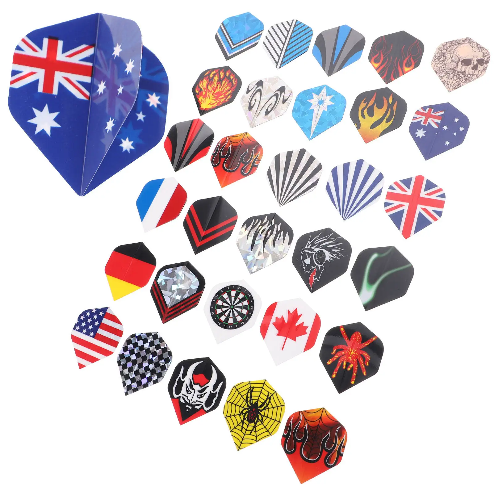 

90pcs PVC Dart Wings Decorative Flights Tails Accessories for Smooth Flying Balance Durable Portable Supplies