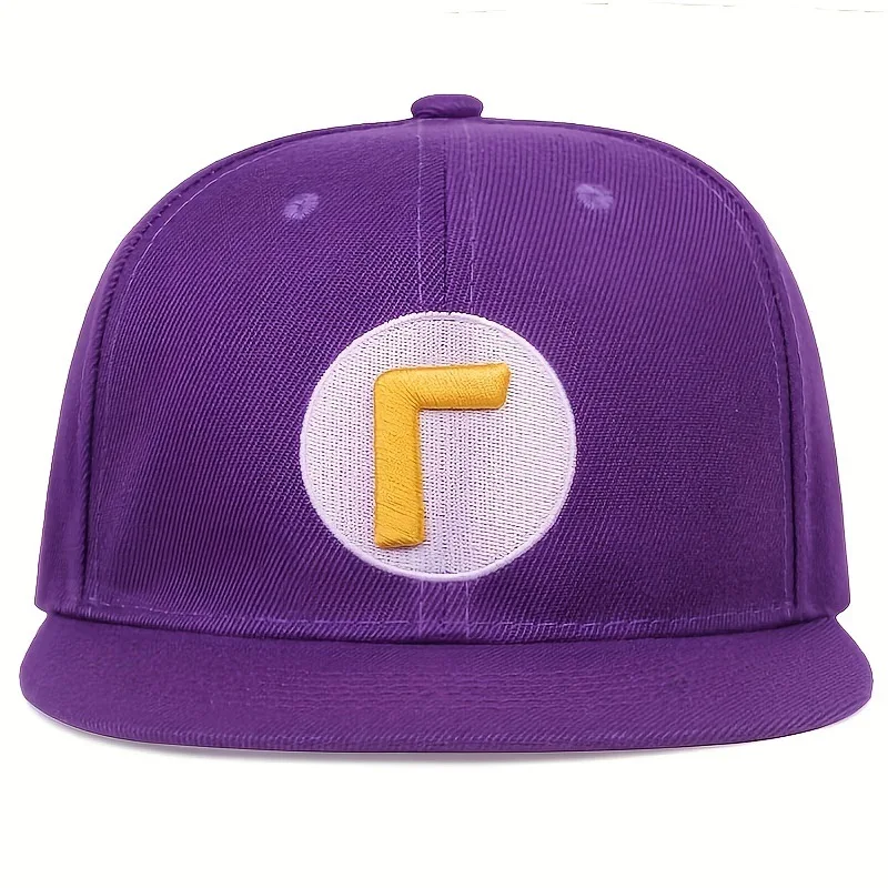 Game Super Mario Bros Luigi Cosplay Baseball cap Odyssey Wario Waluigi Cartoon Embroidery Canvas Sunhat Halloween Party Hat
