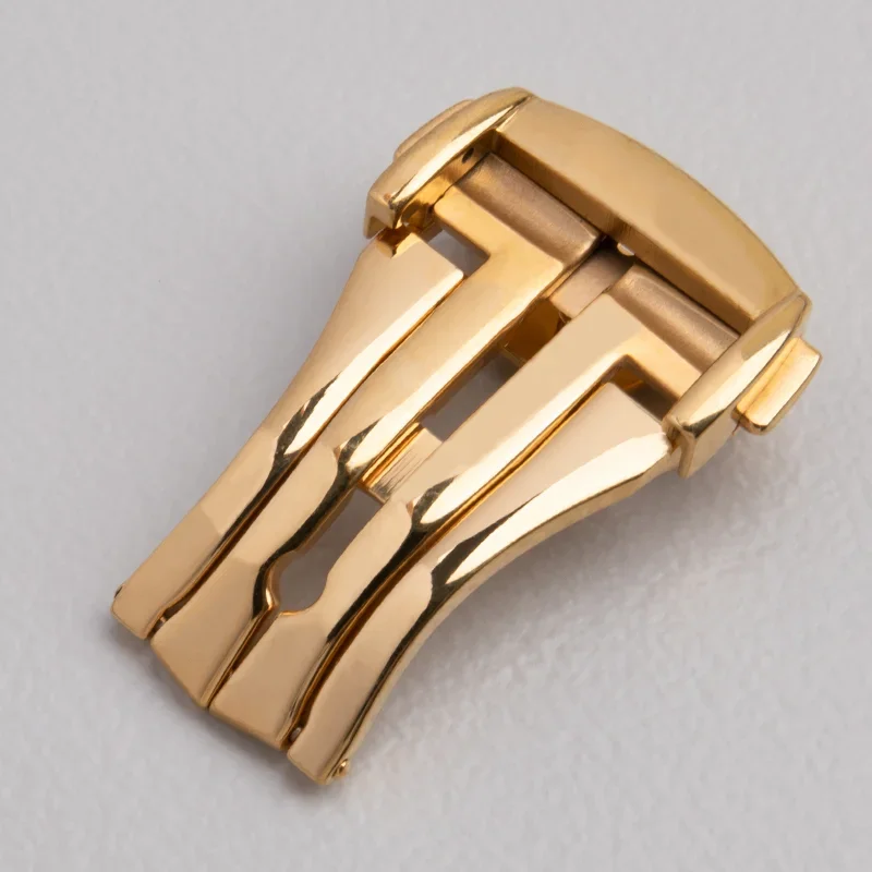 لساعة أوميغا 20 مللي متر 18 مللي متر 16 مشبك جلدي معدني زر نشر قابل للطي أبازيم إكسسوارات مشبك ساعة من الفولاذ المقاوم للصدأ