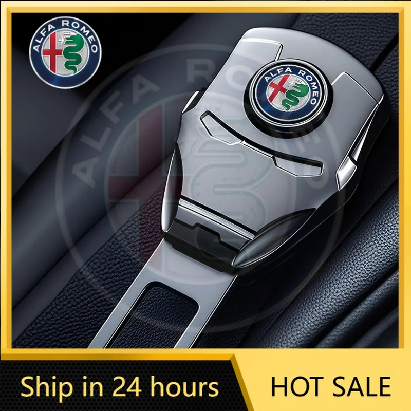 

Car Seat Belt Buckle Clip Extender Clip For Alfa Romeo STELVIO Giulia 159 Giulietta 147 Mito 156 MTO Sportiva Car Accessories