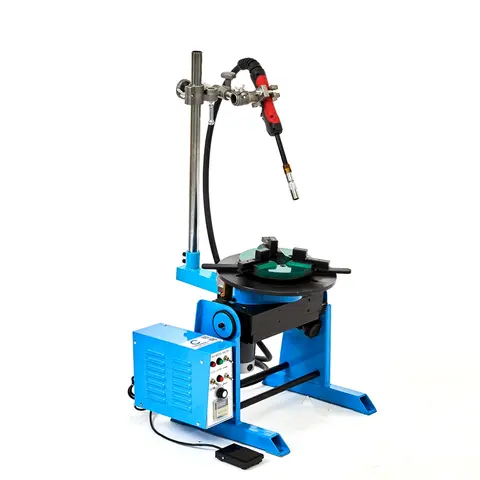 용접 턴테이블 포지셔너 HD-50, WP200 선반 척 및 토치 거치대 포함, 50KG