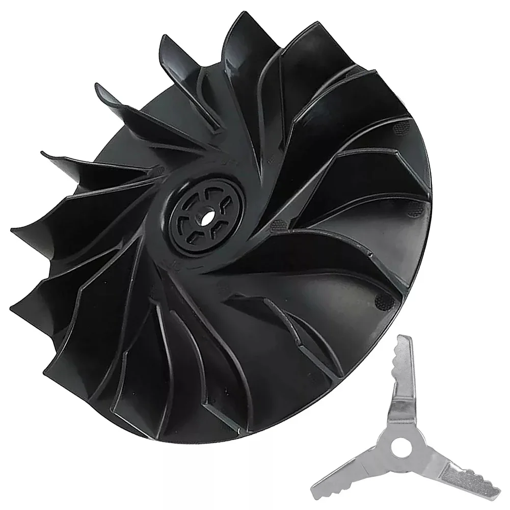 2025 novo ventilador de impulsor para stihl = bg56 bg86 sh56 sh86 jardim vac = ventilador + lâmina trituradora ao ar livre jardim folha ventilador peças