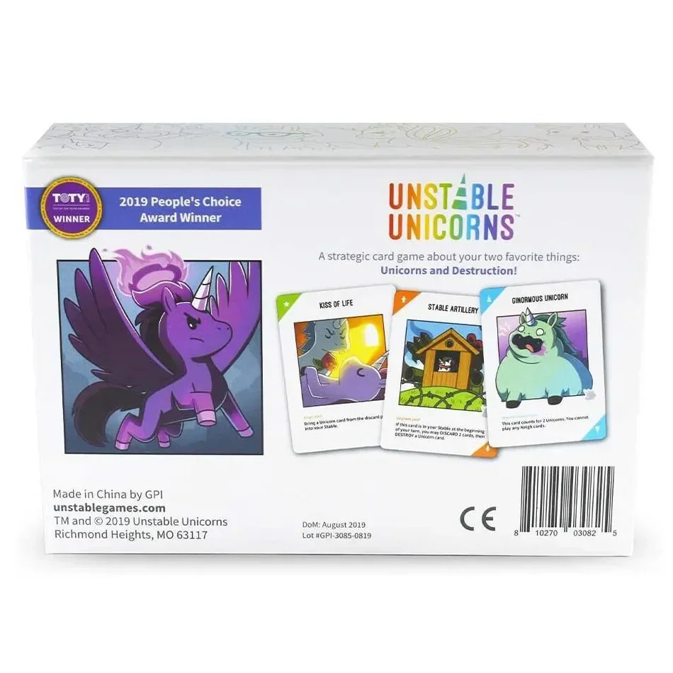 Unicorns game card Explode Board Game Original Imploding barking Streaking card Kitten Bears VS Babies card game