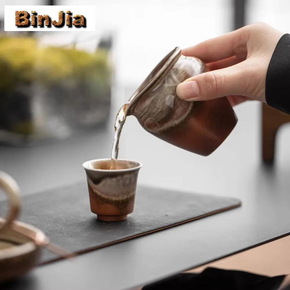 130 مللي إبريق شاي من البورسلين بتصميم عتيق مصنوع يدويًا من الخزف مقسم تشا هاي كوب العدالة المنزلي ملحقات المقاهي هدية