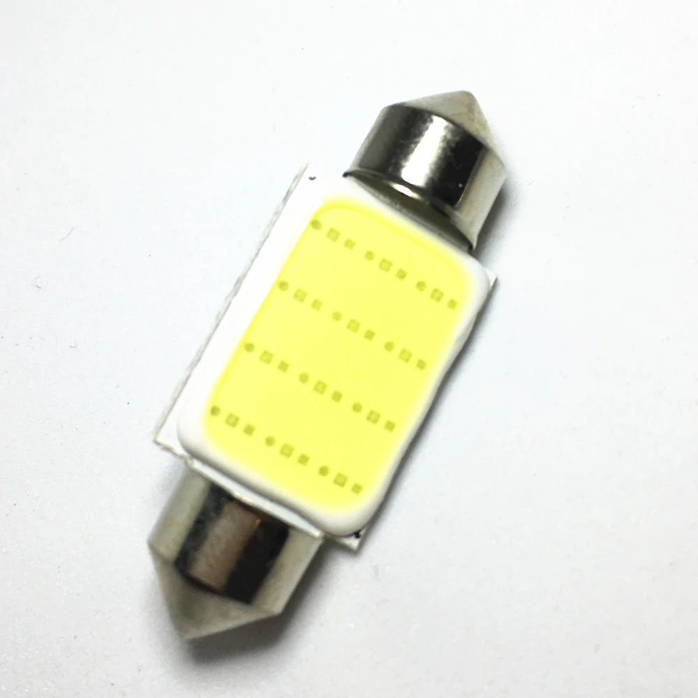 

1pcs Dome Light 31mm 36mm 39mm 41mm White 1 COB FESTOON Light Bulb Car Bulb 12 Chips C5W Color LED Reading Lights 12V