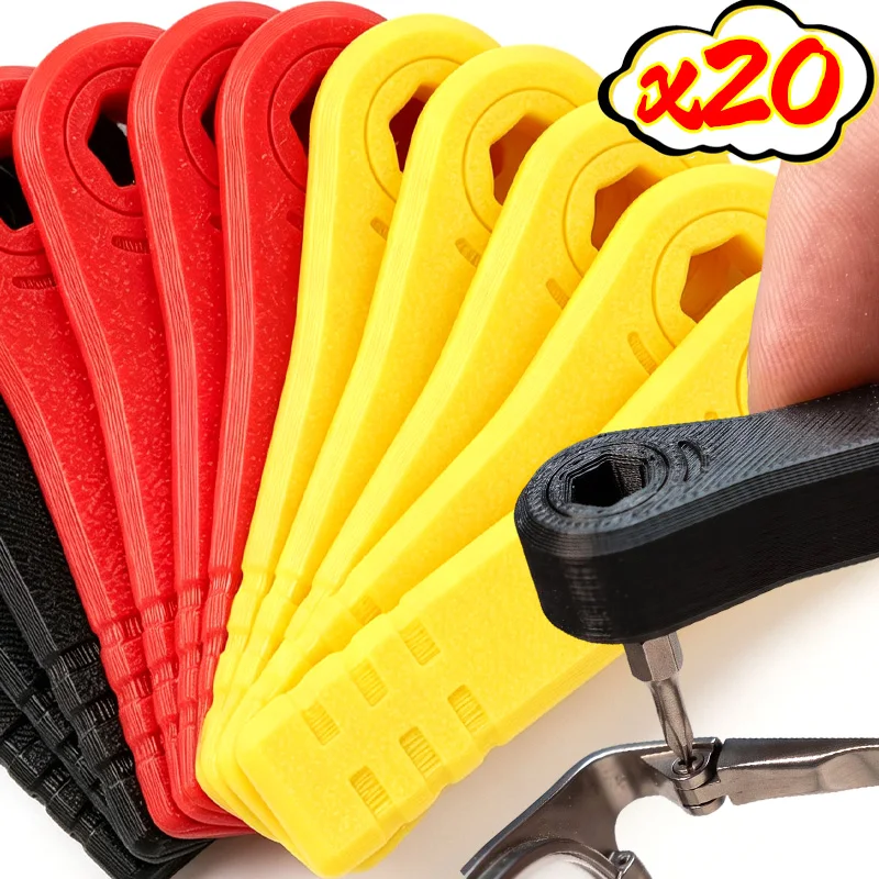 20/1x Pocket Ratchet Screwdriver Set Portable Hex Interface Drive Tool for Narrow Space Watch Glasses Mechanics Repairing Tools