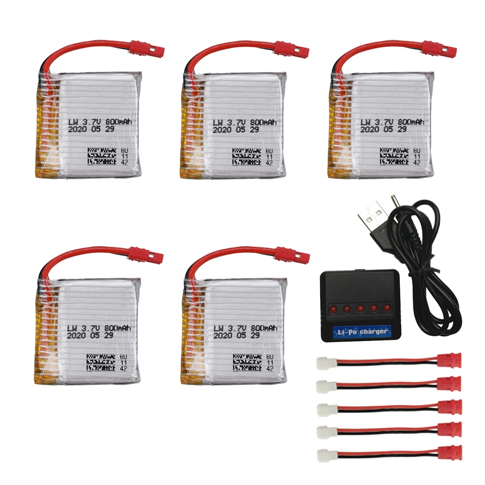 Batteria lipo 3.7 V 800mah per Syma X21 / X21w x26 batteria drone RC Quadcopter pezzi di ricambio accessori 3.7 V RC toys Parts