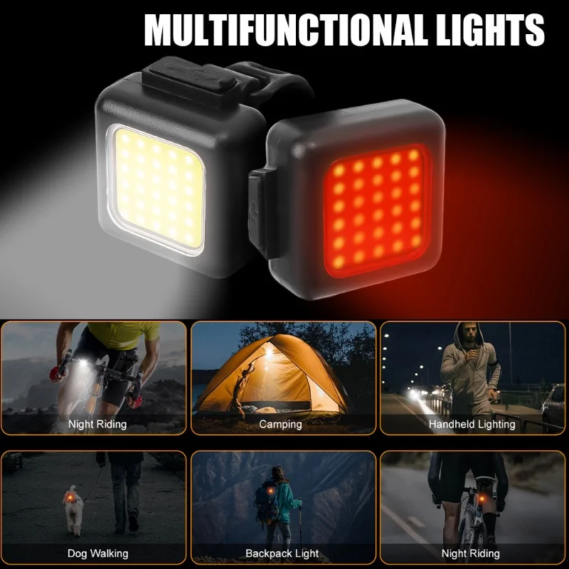 Bike Light Set Bicycle Taillight 150Lumen Front Lamp Rechargeable Waterproof Cycling Headlight Night Riding Warnning Light