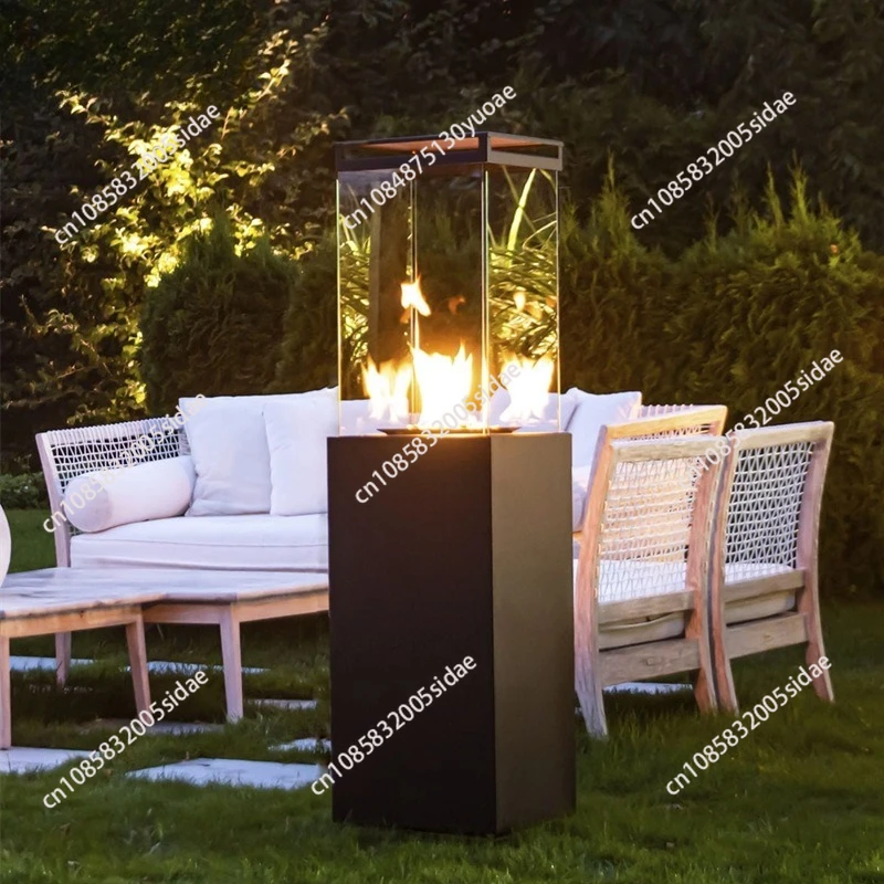 

Уличный газовый обогреватель Нагреватель сжиженного газа Уличная печь для обжарки Отель, проживание в семье, двор, настоящий камин