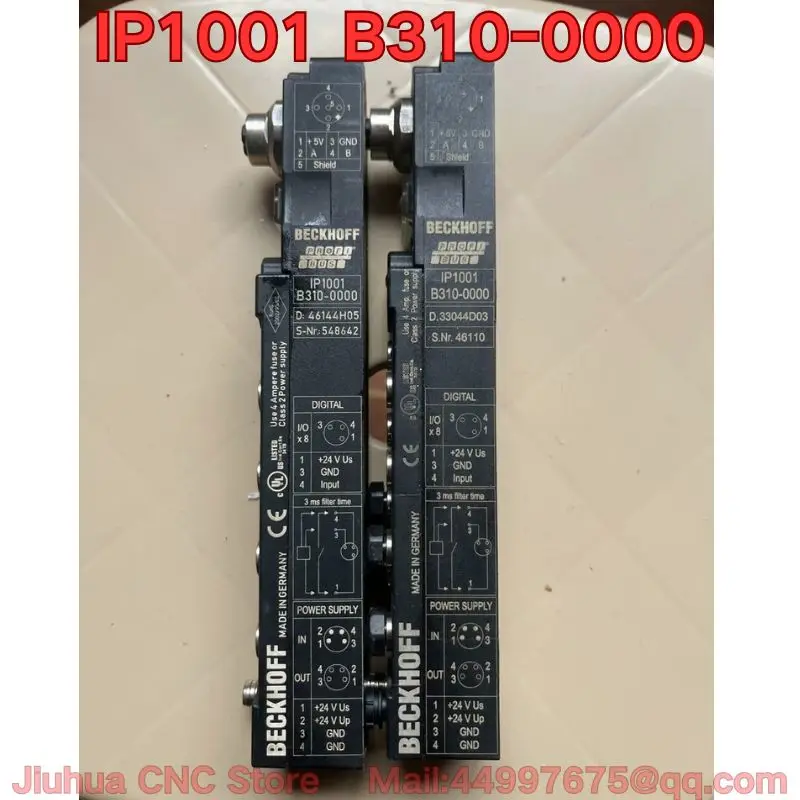

Second-hand IP1001 B310-0000 IP1001-B310-0000 EP1008-0002 PLC module functional test is normal