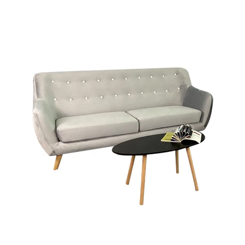 #￥Home Furniture Living Room Sofa Set Modern Sectional Sofa Legs Fabric Sofas Wooden European 3+2+1 Livingroom Furniture 28 Set