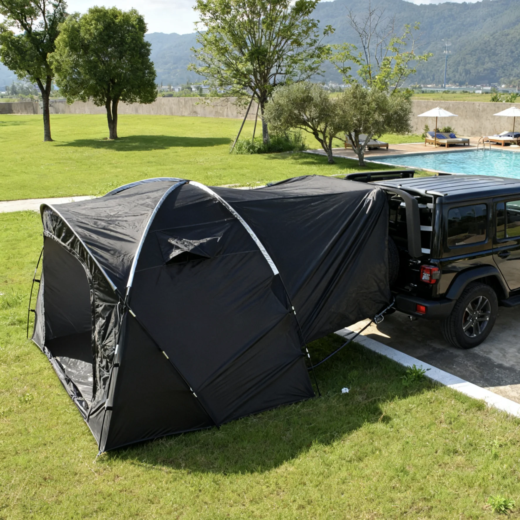 6 Person SUV Tent for nature Camping Double Layer electric Car Tent Multi-use camping supplies sleep dome hiking