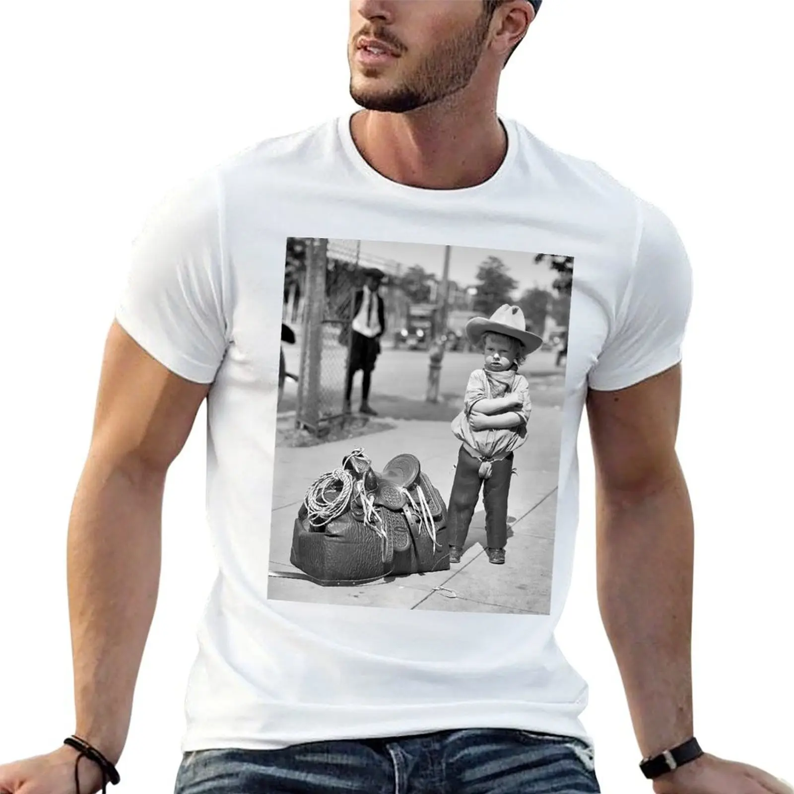 

White Photo cotton shirts man man humor Black t funny Cowboy, Little T-Shirt cotton dark t and Vintage shirt shirt t
