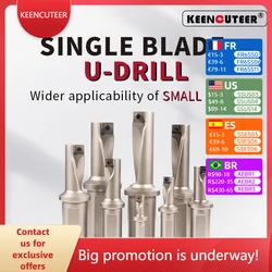 TCAP U Drill 2.25D 3.25D XCMT Inserts Multi-Functional Violence Drill Drilling Boring One Quick Drill CNC Lathe Water Jet Drill