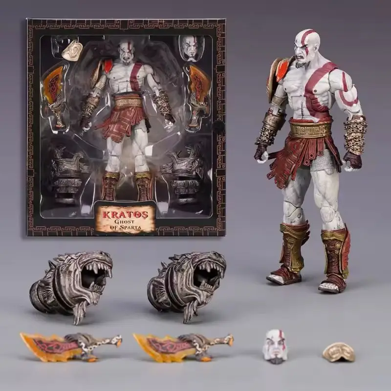Figura de acción de Kratos, Dios de la Guerra 3 Ultimate, Fantasma de Esparta, de Neca, juguete de 7 pulgadas