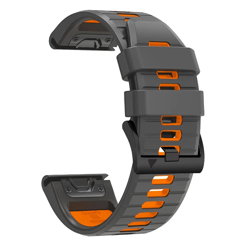 Two-Tone Sports Silicone Strap For Garmin Forerunner 965 955 Solar 945 LTE 935 745 QuickFit 22mm Watch Band Bracelet Accessories