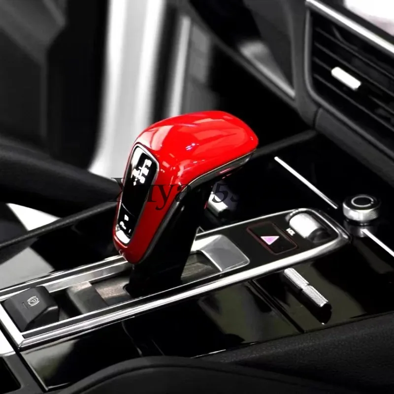 Suitable for Porsche Paramela gear handle Real carbon fiber Cyenne gear head Color lossless replacement cover
