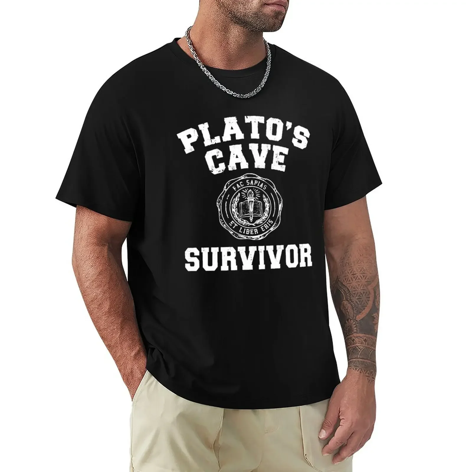 Platos Cave Gift - Plato Greek Philosophy Gifts with Quote for Men and WomenPlatos Cave Gift - Plato Greek Philosophy Sh T-Shirt