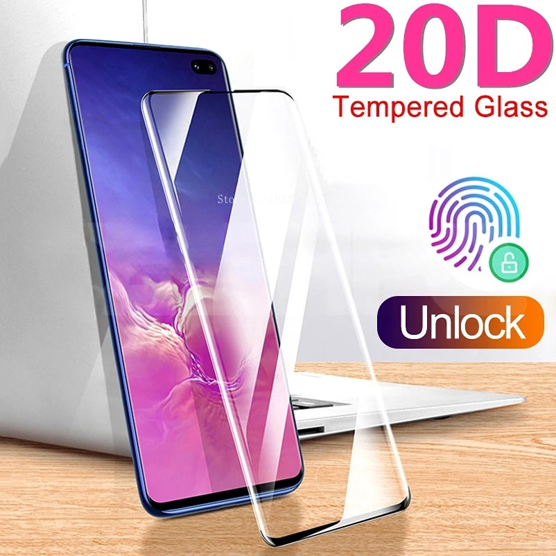 Tempered Glass for Samsung galaxy S10 5G S9 S8 Plus S7 S6 Edge Plus S10E 20D Curved Full screen protection Film Fast Shipping