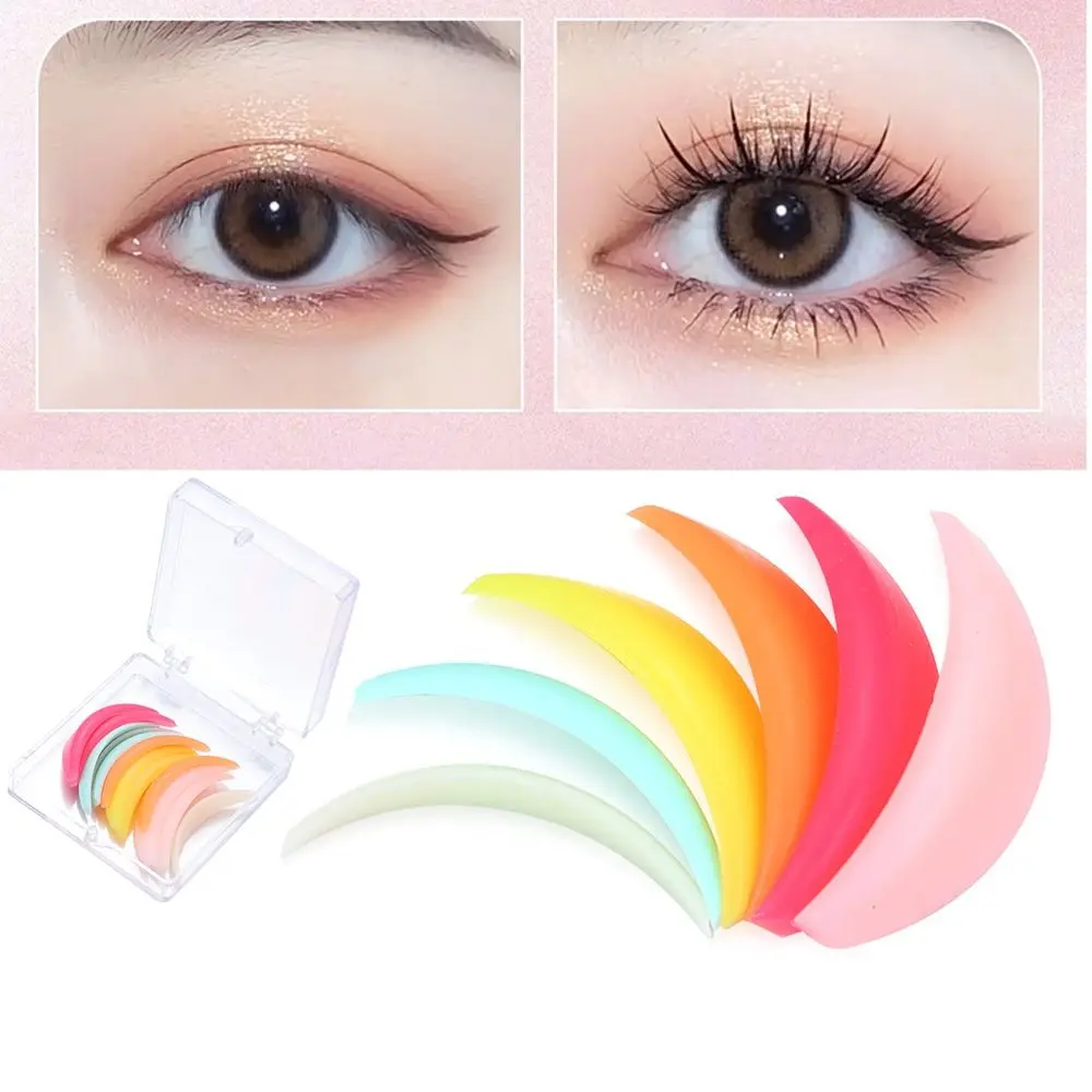 Eyelash Curling Aid Applicator Tools Makeup Accessories 3D Eyelash Lifting Eyelash Perm Pad Eyelash Curler Tool Silicone