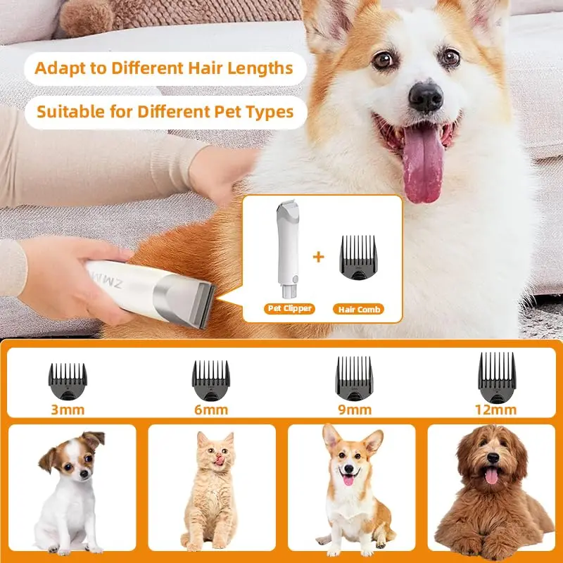 o Pet Grooming Vacuum, 6 In 1 Dog Grooming Kit With 3 Suction Mode And Large Capacity Dust Cup, Dog Vacuum For Shedding