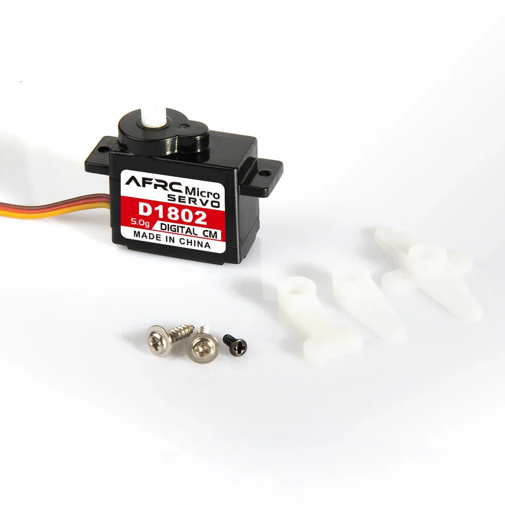 4PCS AFRC D1802 5g Micro Kunststoff Getriebe Digital Servo Mit für Futaba JR JST 1,25 Stecker Für RC Flugzeug hubschrauber Roboter