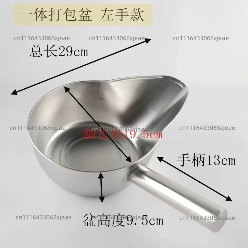 Stainless Steel Duck Bill Spoon Charging Basin, Fried Chicken Mixing, French Fries Shovel, Triangular Bucket Packing Tool