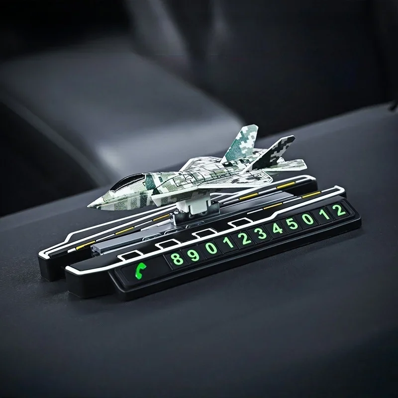 

Temporary parking license plate, airplane model phone license plate, creatively designed parking space license plate, car parts