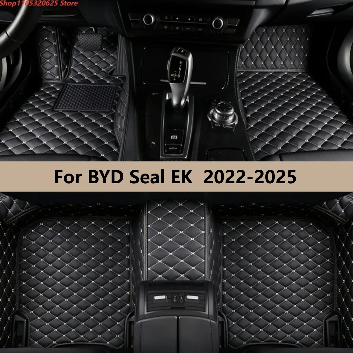 

Автомобильные коврики для BYD Seal EK 2022-2025 (2023, 2024) – Кожаные, водонепроницаемые, противоскользящие, для салона автомобиля