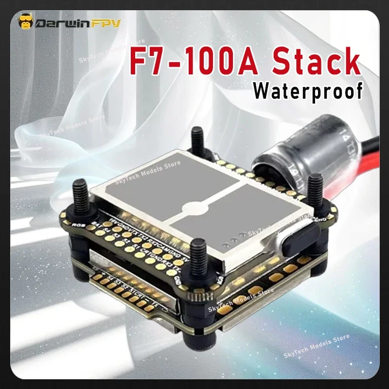 DarwinFPV Cement F7-100A Waterproof Stack ICM42688 MPU6000 100A ESC Spare Parts for FPV RC Models