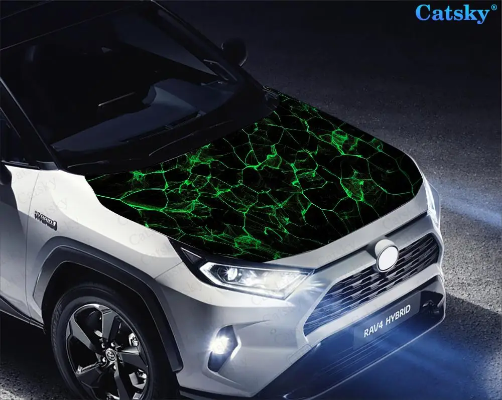 geometric irregular shapes Car Hood Vinyl Stickers Wrap Vinyl Film Engine Cover Decals Sticker on Car Auto Accessories