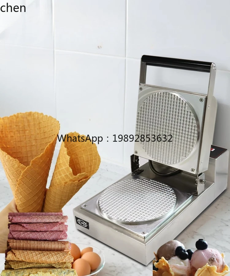 آلة لف البيض آلة مخروط الآيس كريم التجارية آلة رقاقة الروبيان اليدوية لفة البيض المقرمشة