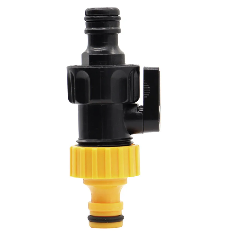 2 Piece 1/2 Inch Garden Hose Shut-Off Valve with Quick Connect for Outdoor Water Flow Management in Balcony Garden and Car Wash