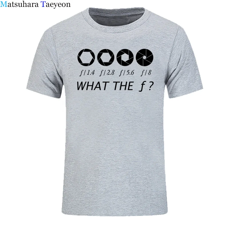 Photographer - What The F - Stop Men T-shirt 100% Cotton Casual Men\'s T Shirts Brand Clothing Tops Tees Funny Clothing
