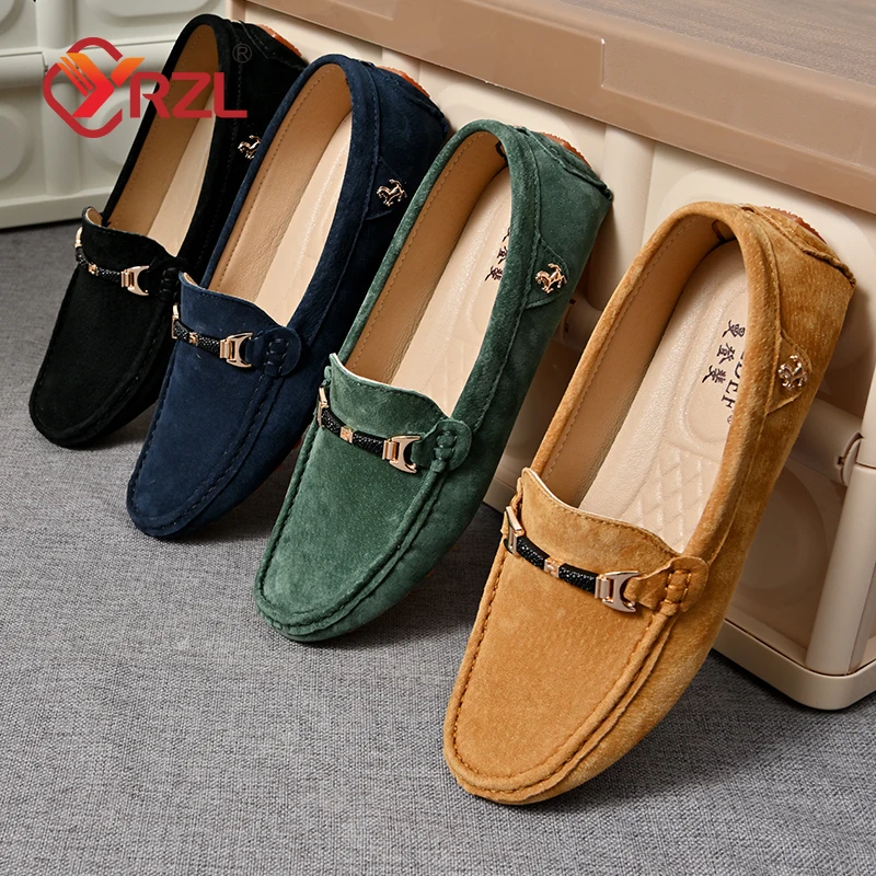 YRZL Handgefertigte Loafer, Herrenschuhe, Design, Herren-Mokassins, Größe 48, Fahrschuhe für Herren, Slip-on-Gummisohle, Business-Freizeitschuhe