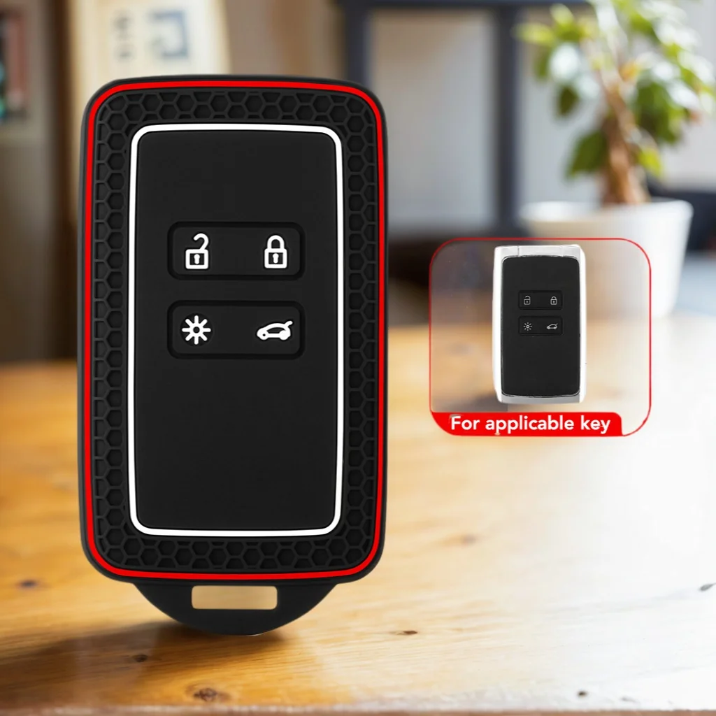 حافظة مفاتيح السيارة الساخنة فوب لرينو كابتور ميجان تاليسمان اسبيس كليو زوي كوليوس ذات المناظر الطبيعية الخلابة 4 أركانا داسيا سانديرو بطاقة