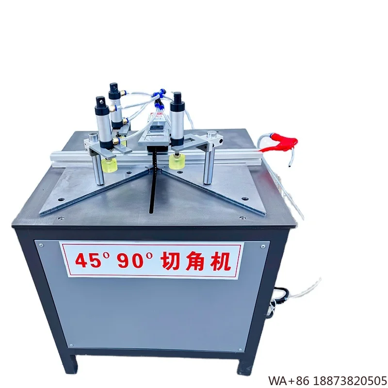 Machine Pneumatic Electric 45 90 Degree Metal Wood Products PVC Materials Door and Window Making Angle Cutting  s