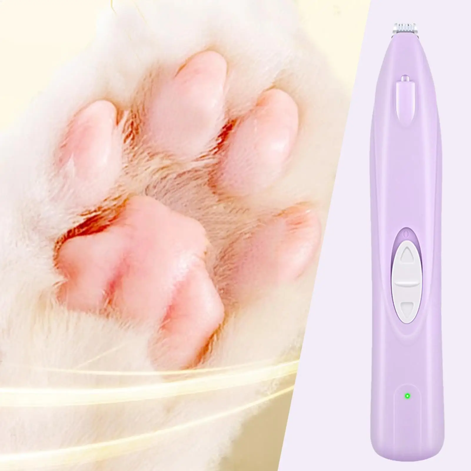 ماكينة تشذيب شعر الكلاب الكهربائية، ماكينة تشذيب شعر الكلاب، قابلة لإعادة الشحن، ماكينة حلاقة للشعر منخفضة الضوضاء لآذان المنزل اليومية والعيون