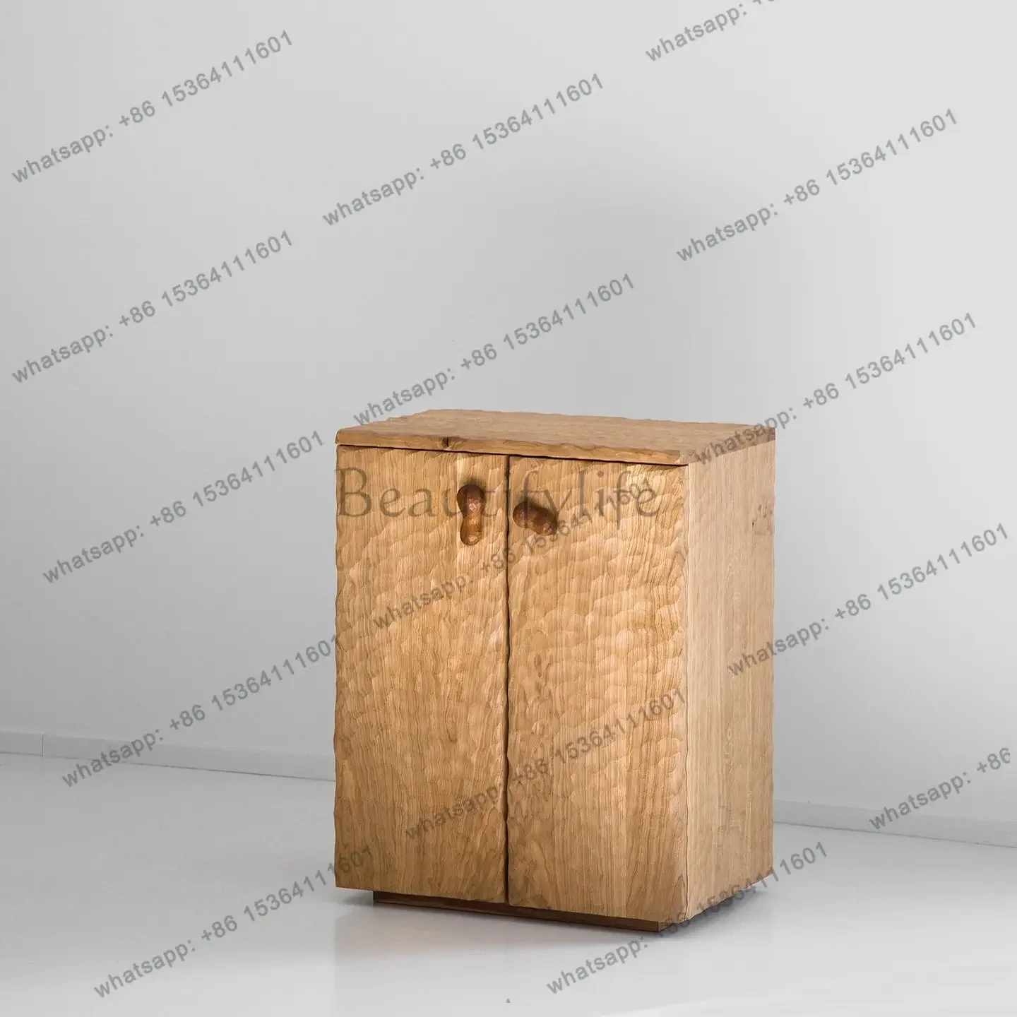 FGMedieval style solid wood bedside table, living room home designer creative retro style bedside table