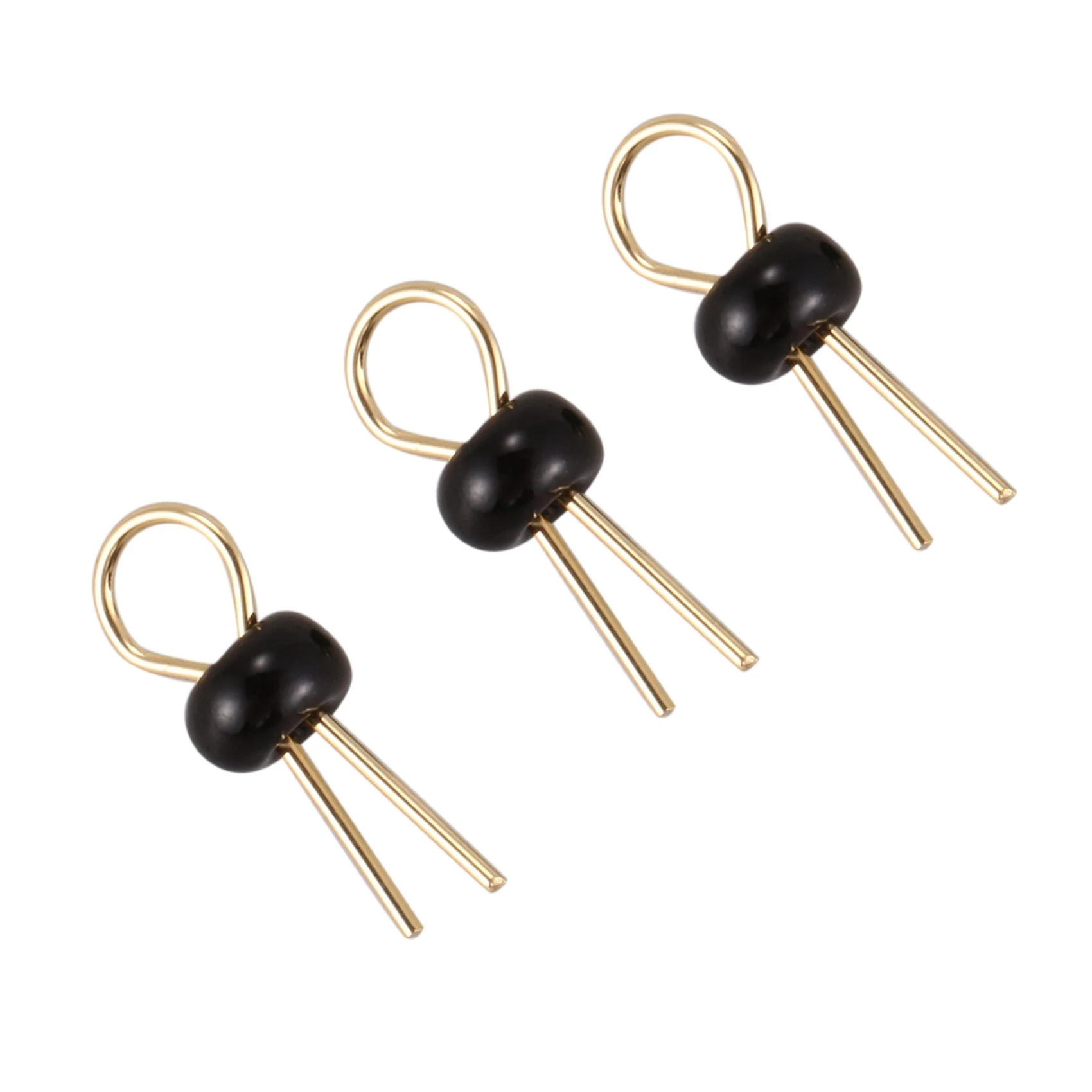 FFYY-400Pcs Black Gold Tone Soldering PCB Board Breadboard Test Point Pin
