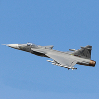 Flyfans 6CH Swedish Air Force/Czech Republic/Hungarian air force/NATO  Tiger JAS-39 Gripen 70mm RC EDF Jet KIT Model Airplane