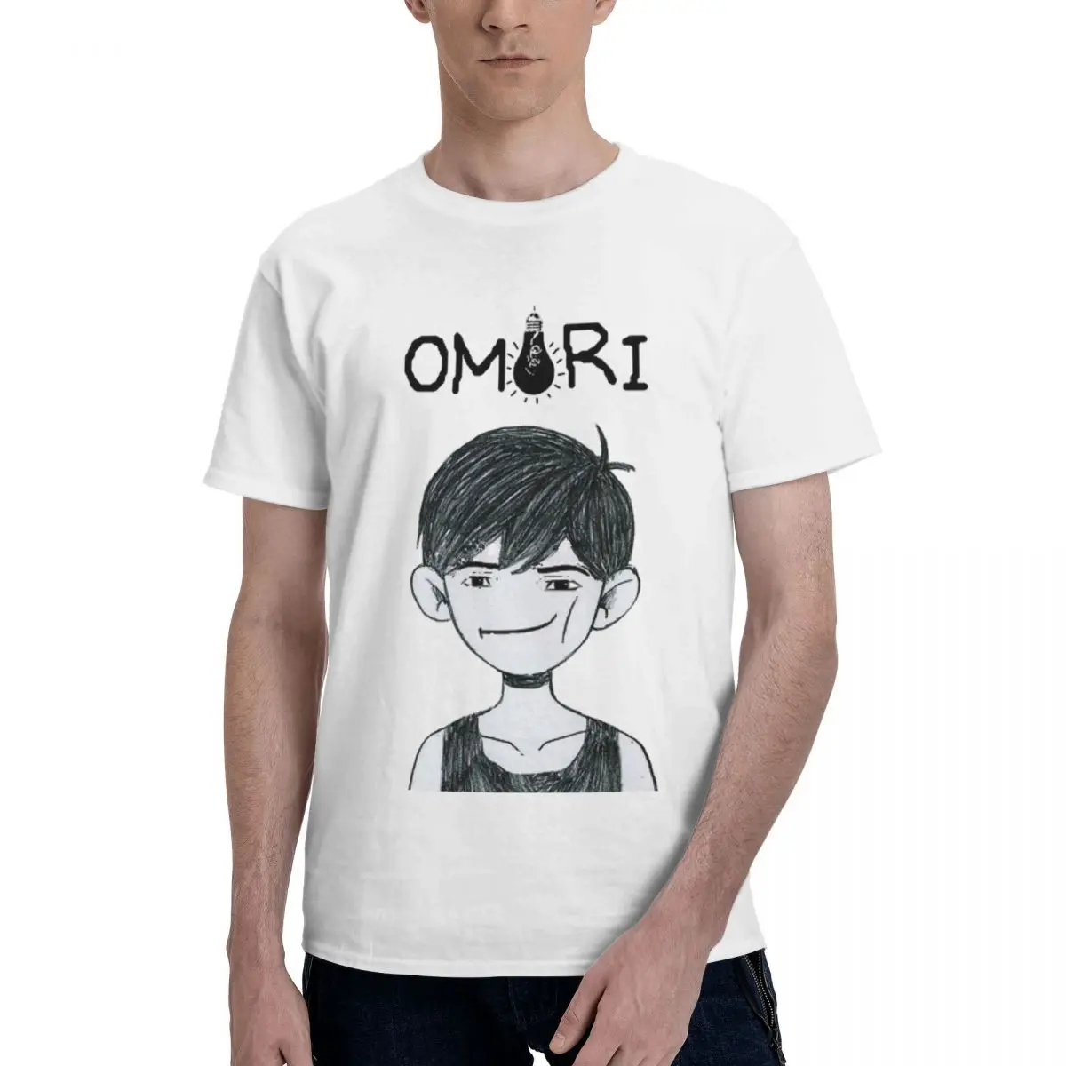 Новое поступление 2023, модная футболка Omori Merch из 100% хлопка