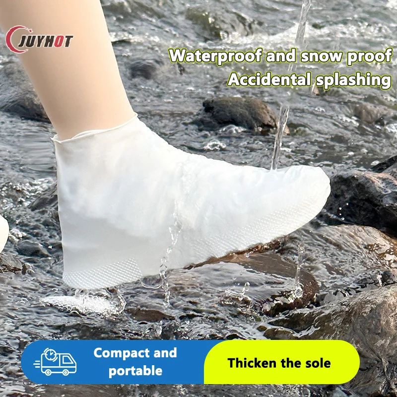 Waterproof Silicone Shoe Covers Reusable Non-Slip Rain Shoe Covers Anti-Slip Rain Boots Outdoor Rainy Day Protectors Shoes Cover