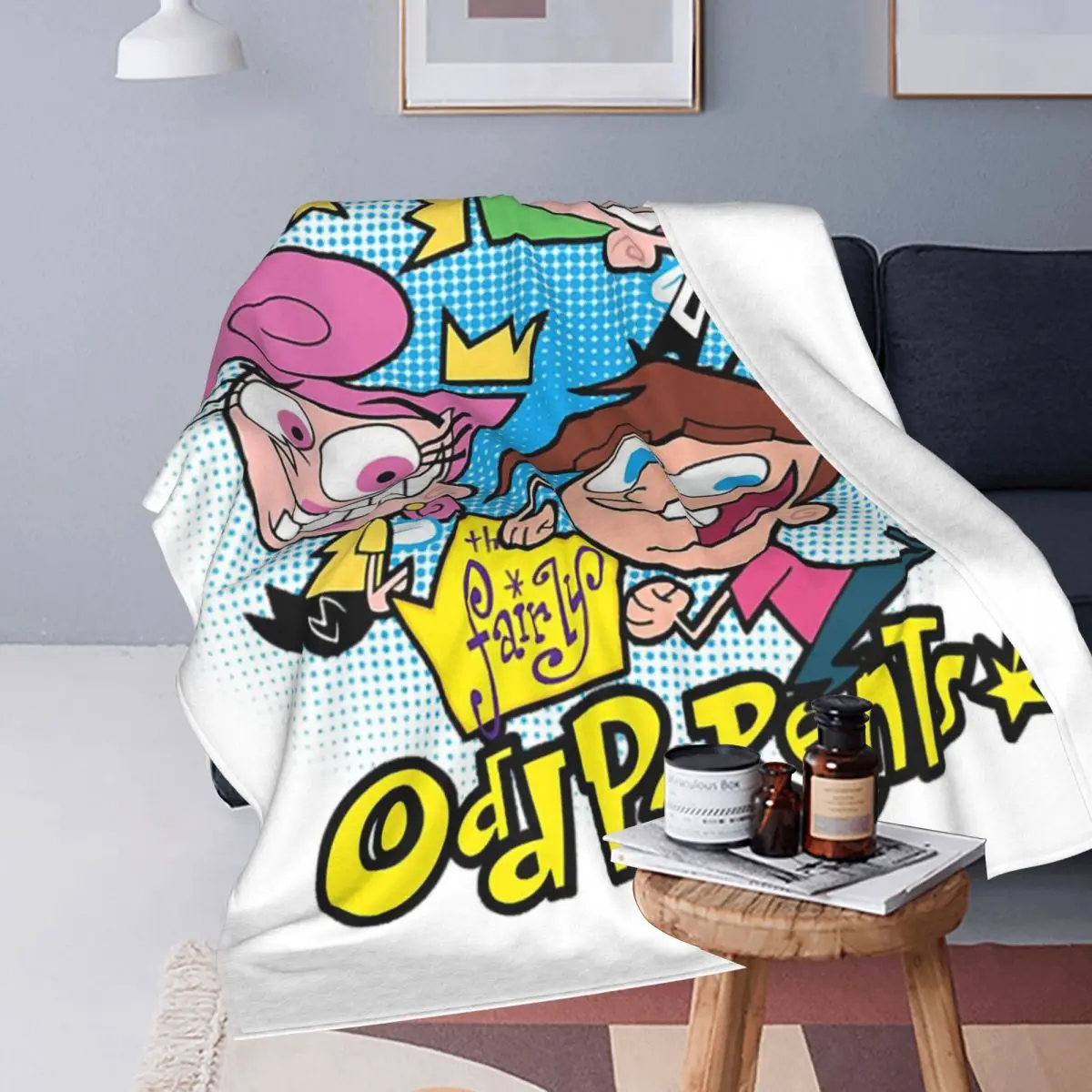 Fairly Oddparents - Cosmo Blanket Soft Warm Flannel Throw Blanket Bedding for Bed Living room Picnic Travel Home Couch