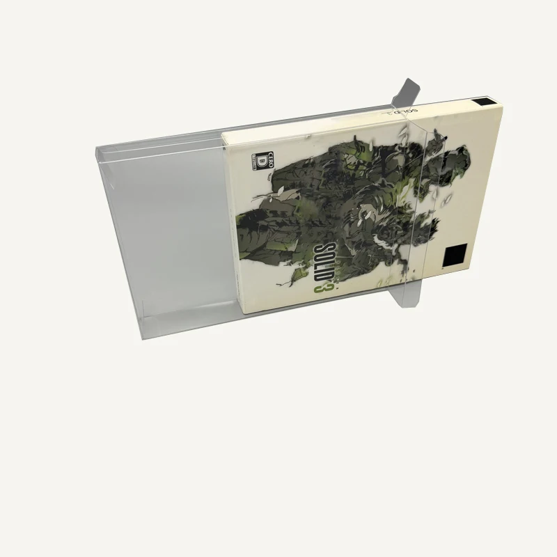 Caja de protección transparente para PS2 para Xbox 360 para Metal Gear Solid 3:Snake Eater Estuche de almacenamiento de exhibición de colección de edición limitada