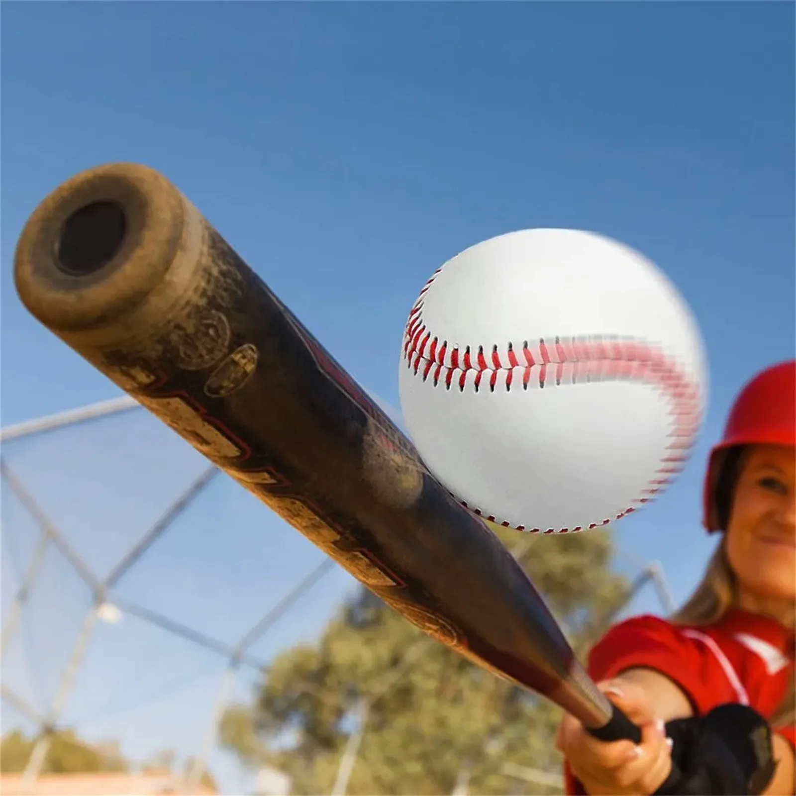 Soft Rubber Baseball 9 Inch Durable For Aluminum Bats Ideal For Training Practice 7.2cm Diameter Suitable For All Ages
