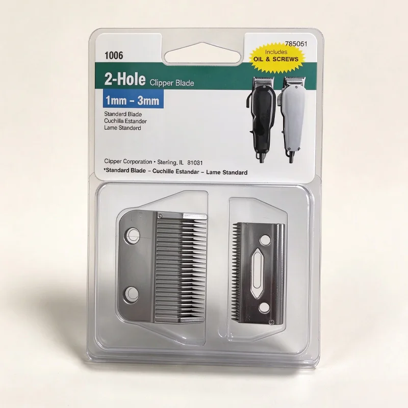 2-Hole Professional Clipper Blade Compatible with Wahl Senior, Super Taper, Icon, Pro Basic, Taper 2000, Sterling 3/9 Hair Cutti