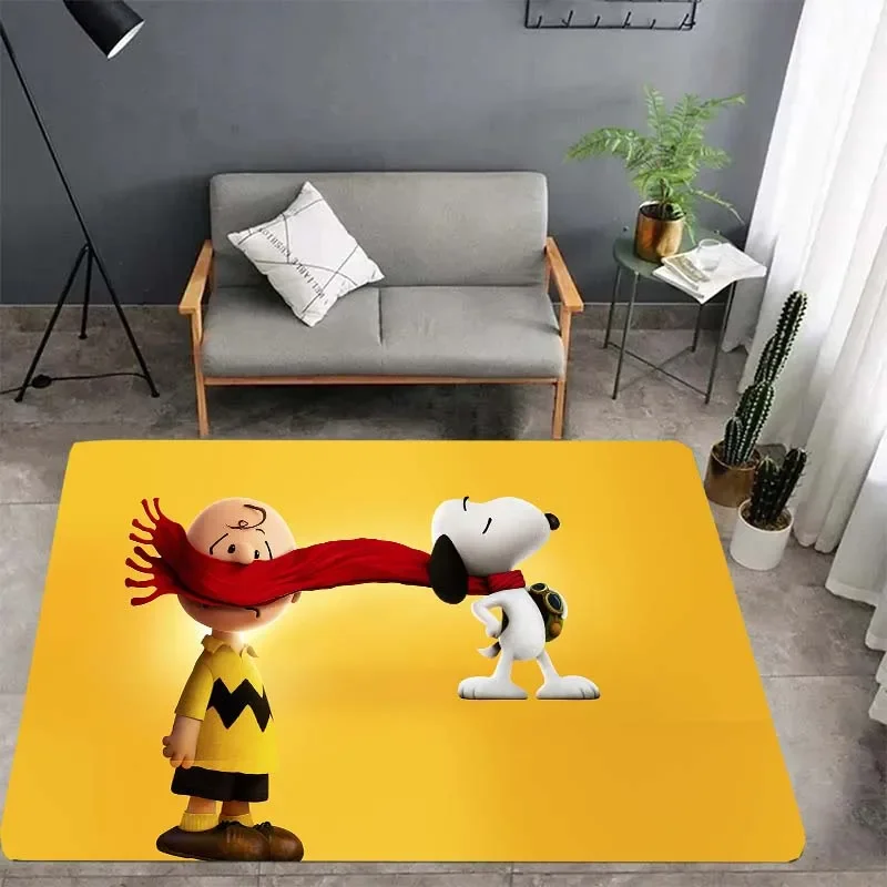 3d Snoopy carpet, living room bedroom housewares garden lawn mat children's room baby mat, bathroom kitchen non-slip carpet gift