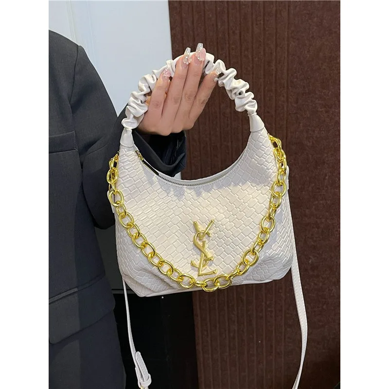 

Woven Chain Tote 2025 - New Women's Trendy, Large Capacity, Versatile, Underarm/Crossbody