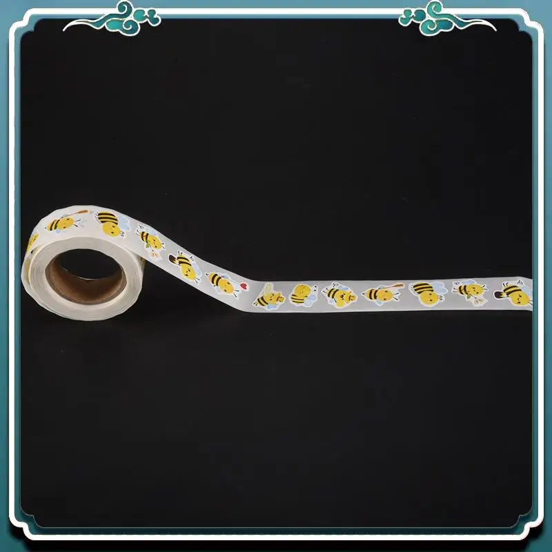 

Easy To Use Bee Stickers Roll - 500 Pcs Cute Bee Kindergarten Stickers For Christmas Favors, Office Supplies & Crafts